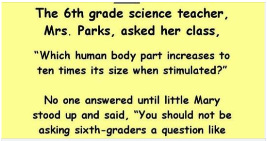 Mrs. Parks Asked Her Class A Very Unusual Question, But Her Response In ...